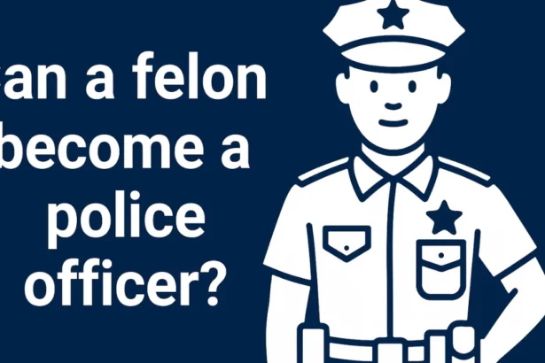 felon become police officer or cops