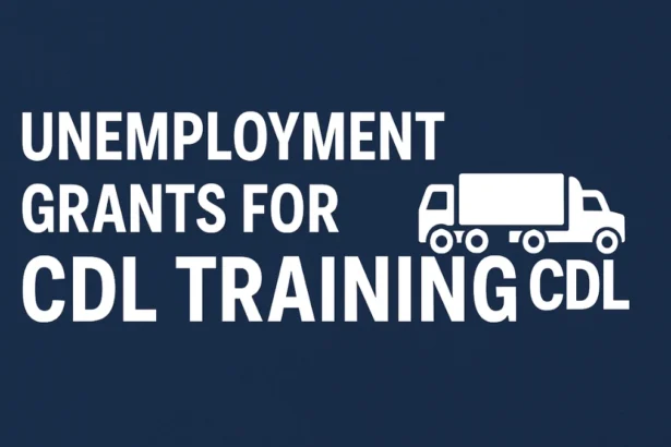 unemployment grants for cdl training