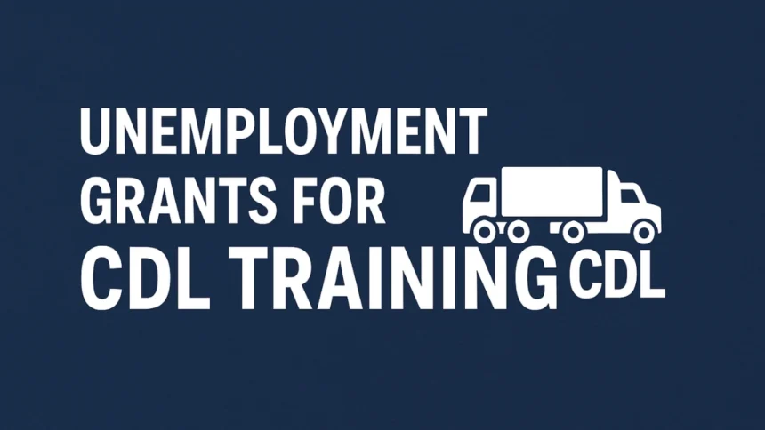 unemployment grants for cdl training