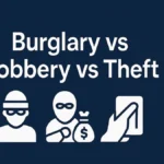 Burglary vs Robbery vs Theft