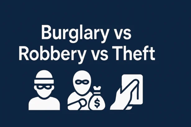 Burglary vs Robbery vs Theft