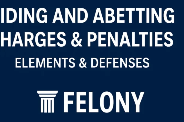 Aiding and Abetting Charges & Penalties