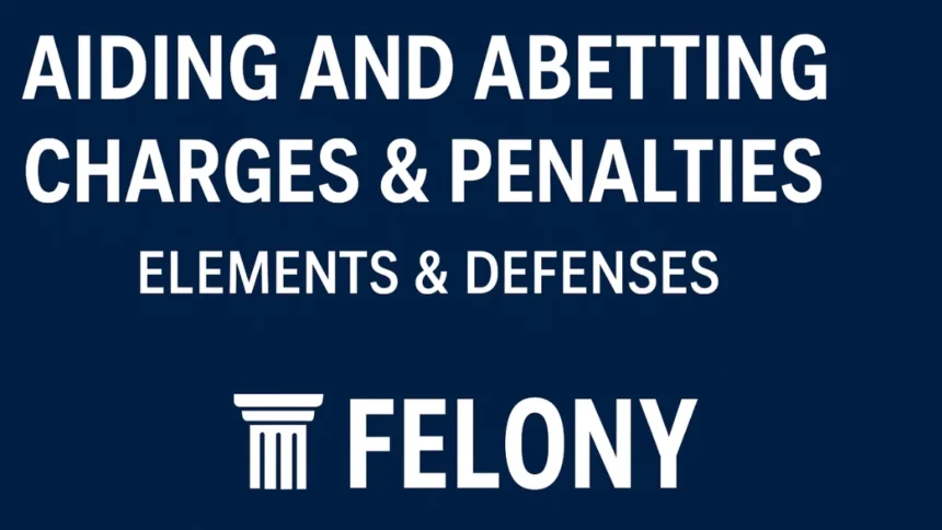Aiding and Abetting Charges & Penalties