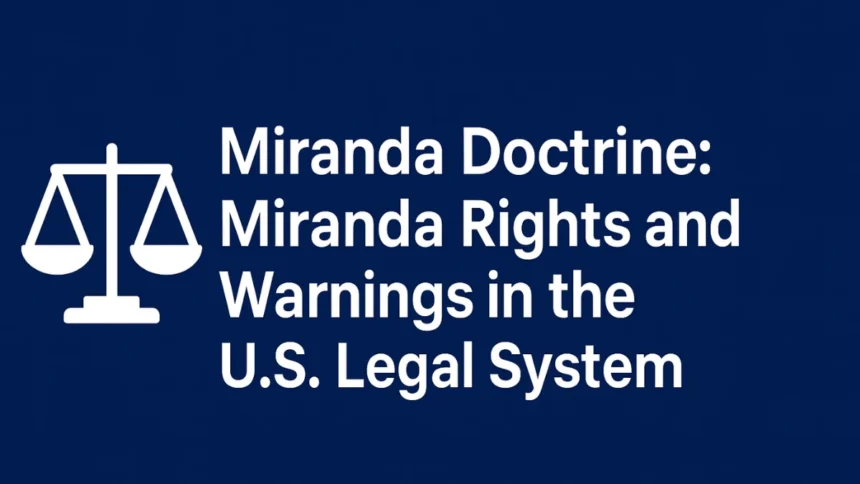 Miranda Doctrine Miranda Rights and Warnings