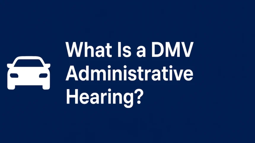 What Is a DMV Administrative Hearing