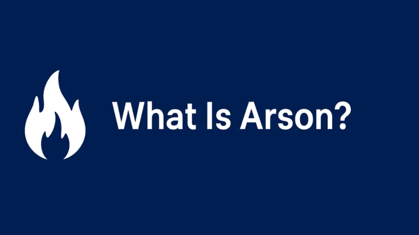 what is arson