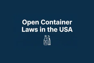 Open Container Laws in the USA