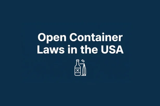 Open Container Laws in the USA