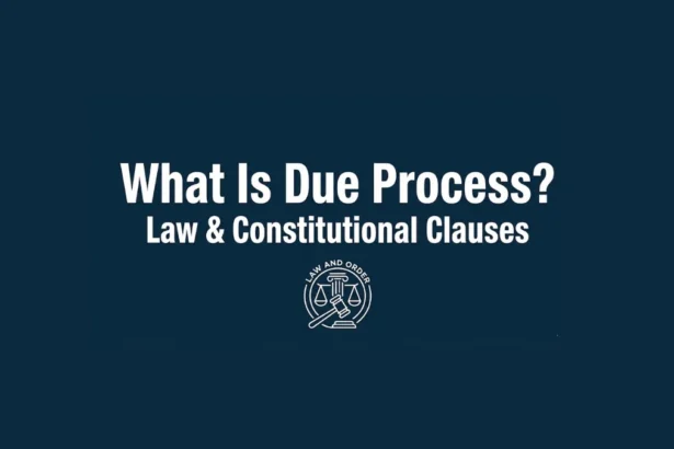 What Is due process law clauses