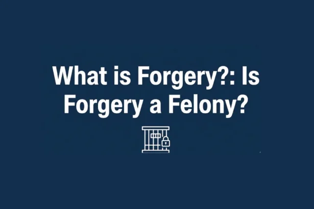 What Is forgery is forgery a felony