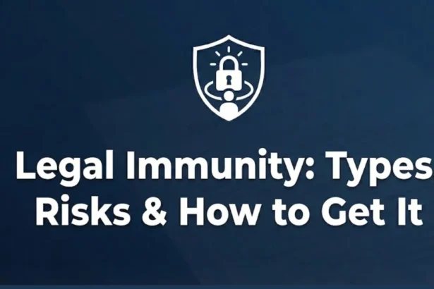 Legal Immunity: Types Risks