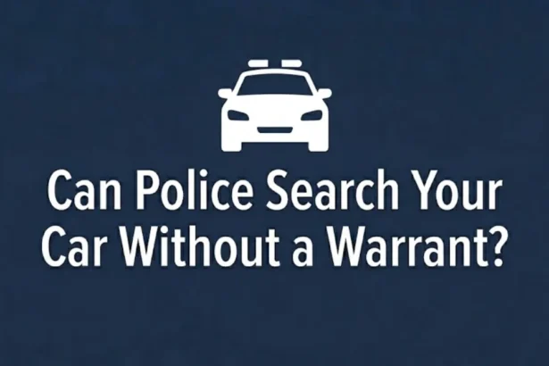 Can Police Search Your Car Without a Warrant