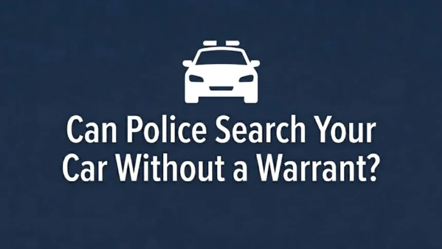 Can Police Search Your Car Without a Warrant